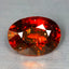 1.36 ct Oval Cut (7.24 x 5.31 mm) Orange Red Natural Spessartite Garnet Gemstone