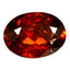 1.09 ct Oval Cut (7.17 x 5.33 mm) Orange Red Natural Spessartite Garnet Gemstone