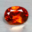 1.17 ct Oval Cut (7.10 x 5.34 mm) Orange Red Natural Spessartite Garnet Gemstone