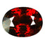 1.66 ct Oval Cut (7.87 x 6.16 mm) Orange Red Spessartite Garnet Natural Gemstone