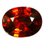 0.83 ct Oval Cut (6.50 x 5.09 mm) Orange Red Natural Spessartite Garnet Gemstone