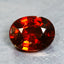 0.83 ct Oval Cut (6.50 x 5.09 mm) Orange Red Natural Spessartite Garnet Gemstone