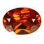 0.74 ct Oval Cut (6.21 x 4.39 mm) Orange Red Spessartite Garnet Natural Gemstone