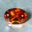 0.74 ct Oval Cut (6.21 x 4.39 mm) Orange Red Spessartite Garnet Natural Gemstone