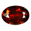 0.78 ct Oval Cut (7.06 x 4.97 mm) Orange Red Spessartite Garnet Natural Gemstone