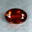 0.78 ct Oval Cut (7.06 x 4.97 mm) Orange Red Spessartite Garnet Natural Gemstone