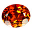 1.08 ct Oval Cut (6.39 x 5.27 mm) Orange Red Spessartite Garnet Natural Gemstone