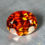 1.08 ct Oval Cut (6.39 x 5.27 mm) Orange Red Spessartite Garnet Natural Gemstone