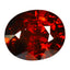 1.47 ct Oval Cut (7.37 x 6.13 mm) Orange Red Natural Spessartite Garnet Gemstone