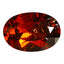 0.52 ct Oval Cut (5.86 x 4.02 mm) Orange Red Natural Spessartite Garnet Gemstone