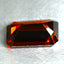 2.07 ct Octagon (9.32 x 5.75 mm) Orange Red Natural Spessartite Garnet Gemstone
