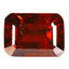 1.51 ct Octagon (7.24 x 5.25 mm) Orange Red Natural Spessartite Garnet Gemstone