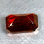 1.55 ct Octagon (7.46 x 5.06 mm) Orange Red Natural Spessartite Garnet Gemstone