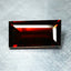 1.20 ct Octagon (8.61 x 4.43 mm) Orange Red Natural Spessartite Garnet Gemstone