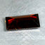 1.20 ct Octagon (8.61 x 4.43 mm) Orange Red Natural Spessartite Garnet Gemstone