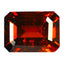 1.53 ct Octagon (7.38 x 5.39 mm) Orange Red Spessartite Garnet Natural Gemstone