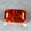 0.96 ct Octagon (7.10 x 4.03 mm) Orange Red Natural Spessartite Garnet Gemstone