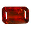 1.67 ct Octagon (8.45 x 5.36 mm) Orange Red Natural Spessartite Garnet Gemstone