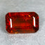 1.67 ct Octagon (8.45 x 5.36 mm) Orange Red Natural Spessartite Garnet Gemstone
