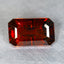 1.90 ct Octagon (8.81 x 5.41 mm) Orange Red Natural Spessartite Garnet Gemstone