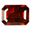 1.02 ct Octagon (6.34 x 4.69 mm) Orange Red Natural Spessartite Garnet Gemstone