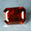 1.02 ct Octagon (6.34 x 4.69 mm) Orange Red Natural Spessartite Garnet Gemstone