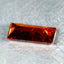 1.04 ct Octagon (8.46 x 3.79 mm) Orange Red Natural Spessartite Garnet Gemstone
