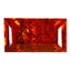 1.07 ct Octagon (7.34 x 3.97 mm) Orange Red Natural Spessartite Garnet Gemstone