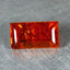 1.07 ct Octagon (7.34 x 3.97 mm) Orange Red Natural Spessartite Garnet Gemstone