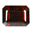 2.59 ct Octagon (8.39 x 6.42 mm) Orange Red Natural Spessartite Garnet Gemstone