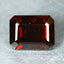 2.59 ct Octagon (8.39 x 6.42 mm) Orange Red Natural Spessartite Garnet Gemstone