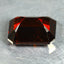 2.59 ct Octagon (8.39 x 6.42 mm) Orange Red Natural Spessartite Garnet Gemstone