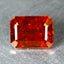 1.22 ct Octagon Cut (6.38 x 4.76 mm) Orange Red Natural Spessartite Garnet Stone