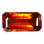 1.93 ct Octagon (9.84 x 5.10 mm) Orange Red Natural Spessartite Garnet Gemstone