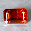 1.59 ct Octagon (7.59 x 4.86 mm) Orange Red Spessartite Garnet Natural Gemstone