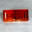 2.13 ct Octagon (10.93 x 5.02 mm) Orange Red Natural Spessartite Garnet Gemstone