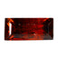 1.46 ct  Octagon Cut (9.05 x 4.09 mm) 100% Natural Orangy Red Spessartite Garnet