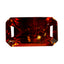 1.31 ct Octagon Cut (7.75 x 4.35 mm) 100% Natural Orangy Red Spessartite Garnet
