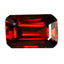 1.25 ct  Octagon Cut (7.26 x 4.73 mm) 100% Natural Orangy Red Spessartite Garnet