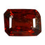 0.79 ct  Octagon Cut (5.99 x 4.37 mm) 100% Natural Orangy Red Spessartite Garnet