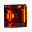 0.38 ct  Cushion Cut (3.75 x 3.65 mm) 100% Natural Orangy Red Spessartite Garnet