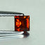 0.38 ct  Cushion Cut (3.75 x 3.65 mm) 100% Natural Orangy Red Spessartite Garnet