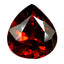 0.74 ct  Pear Cut (5.85 x 5.39 mm) 100% Natural Orangy Red Spessartite Garnet