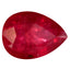 0.85 ct AAA Impressive Pear Shape (6.36 x 4.57 mm) Red Sapphire Natural
