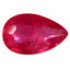 0.59 ct AAA Super-Excellent Pear (6.70 x 4.17 mm) Red Sapphire Natural