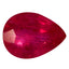 0.53 ct AAA Pear Shape (5.32 x 3.87 mm) Red Sapphire Natural