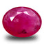 0.61 ct Magnificent fire Oval (6.25 x 5.08 mm)Red Sapphire Natural