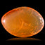 1.28 ct Fancy Cabochon (10.06 x 7.12 mm) UnHeated Natural Orange Fire Opal