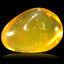 1.59 ct Fancy Cabochon (8.43 x 6.77 mm) Yellowish Orange Orange Fire Opal