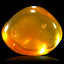 1.09 ct Fancy Cabochon (7.81 x 6.39 mm) Yellowish Orange Orange Fire Opal